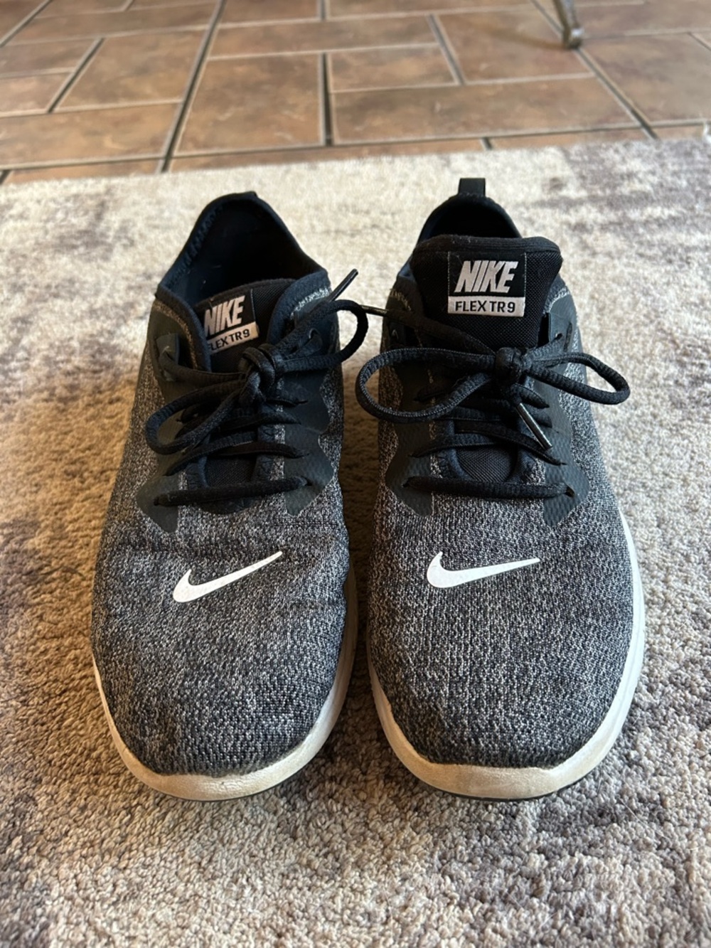 Nike Women's Flex TR 9 Training Shoes - Black and White